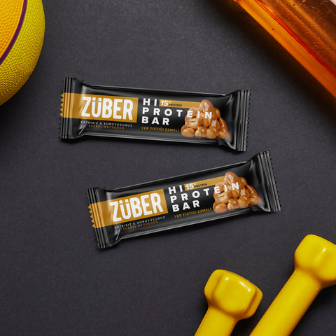 Yüksek Protein Bar Karma Deneme Paketi 45g x 12 Adet - Züber