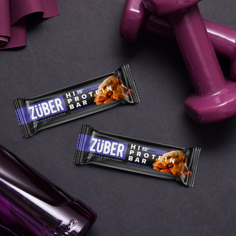 Yüksek Protein Bar Karma Deneme Paketi 45g x 12 Adet - Züber