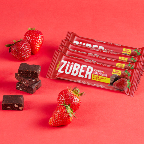 Çilekli ve Kakaolu Meyve Bar 40gr X 12 Adet