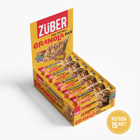 Yer Fıstıklı Granola Bar 25gr X 15 Adet