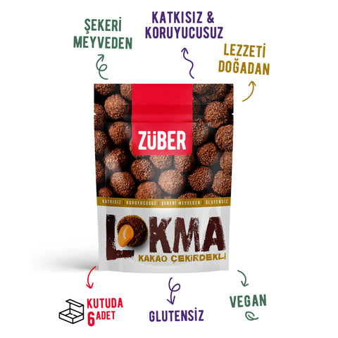 Lokma Kakao Çekirdekli Meyve Topu 96g X 6 Adet - Züber