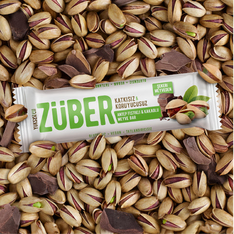 Antep Fıstıklı ve Kakaolu Meyve Bar 40gr X 12 Adet - Züber