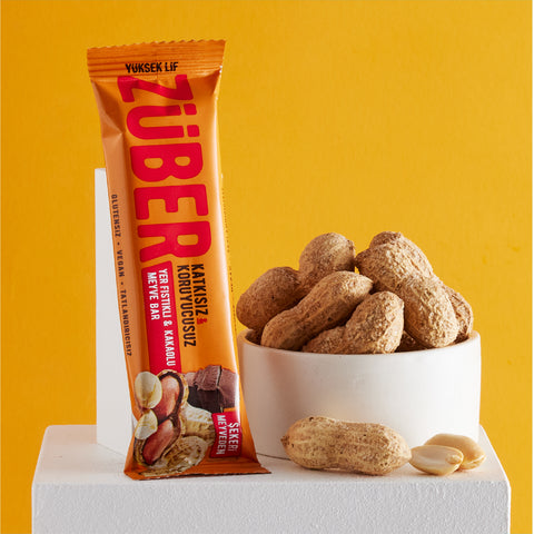 Yer Fıstıklı ve Kakaolu Meyve Bar 40gr X 12 Adet - Züber