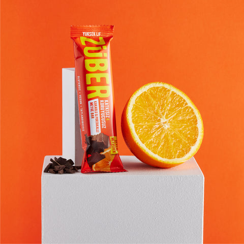 Kakaolu ve Portakallı Meyve Bar 40gr X 12 Adet - Züber