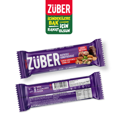 Karışık Kuruyemişli Bar 35gr X 12 Adet - Züber