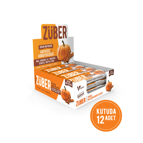 Sebzeli Bar Bal Kabaklı ve Tarçınlı 35g X 12 Adet - Züber