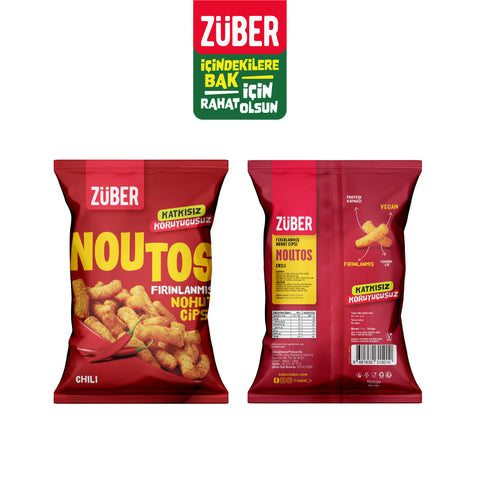 Noutos Chili Baharatlı Nohut Cipsi 55gr X 6 Adet - Züber