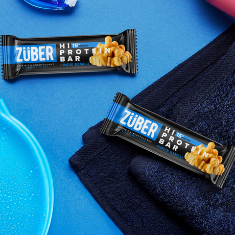 Fındık Ezmeli Hi Protein Bar 45gr X 12 Adet - Züber