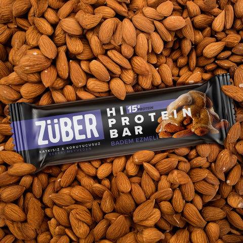 Badem Ezmeli Hi Protein Bar 45gr X 12 Adet - Züber