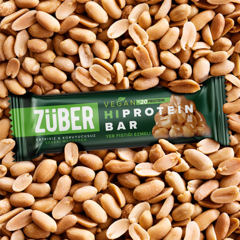 Yer Fıstığı Ezmeli Hi Protein Vegan Bar 45gr X 12 Adet