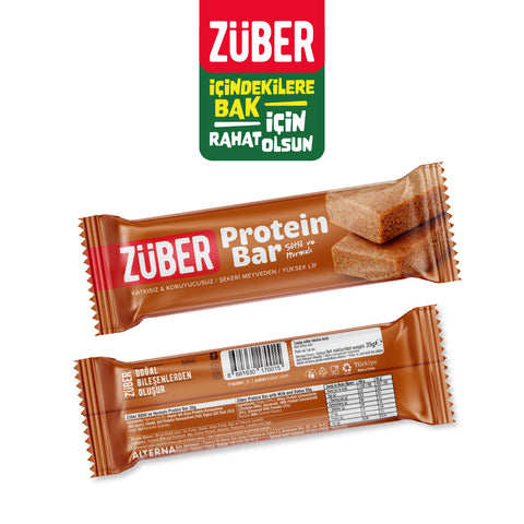 Sütlü Hurmalı Protein Bar 35gr X 12 Adet - Züber