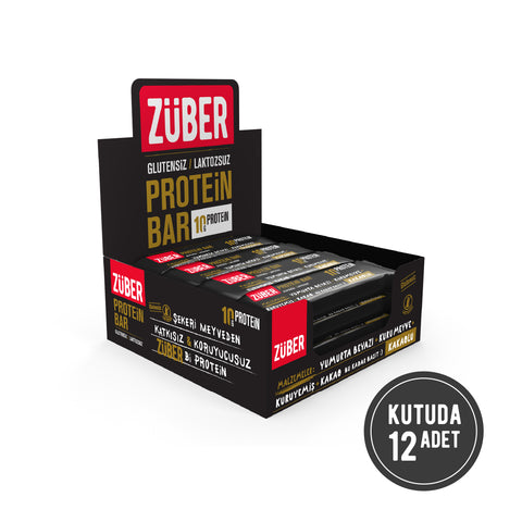 Kakaolu Protein Bar 40gr X 12 Adet - Züber