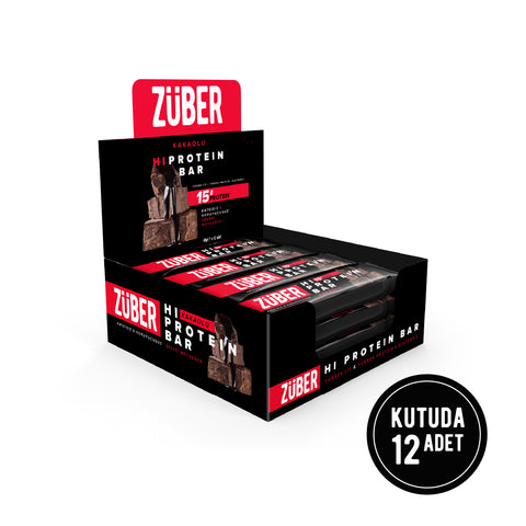 Kakaolu Hi Protein Bar 45gr X 12 Adet - Züber