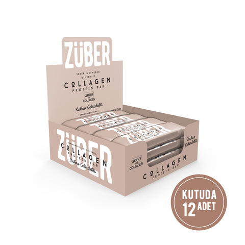 Kakao Çekirdekli Kolajen Bar 35gr X 12 Adet - Züber