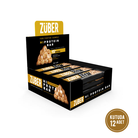 Yer Fıstığı Ezmeli Hi Protein Bar 45gr X 12 Adet