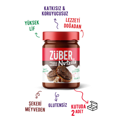 Nutzilla Kakaolu Fındık Kreması 315gr X 2 Adet - Züber