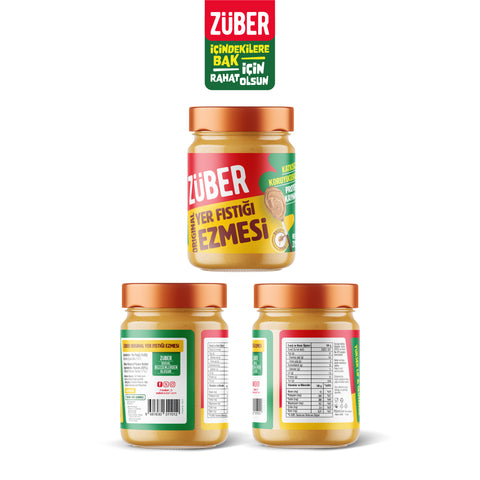 Original Fıstık Ezmesi 315gr X 3 Adet - Züber