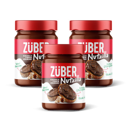 Nutzilla Kakaolu Fındık Kreması 315gr X 3 Adet - Züber