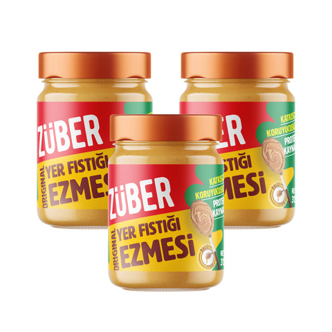 Original Fıstık Ezmesi 315gr X 3 Adet - Züber
