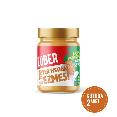 %100 Fıstık Ezmesi 315gr X 2 Adet - Züber