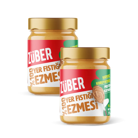 %100 Fıstık Ezmesi 315gr X 2 Adet - Züber