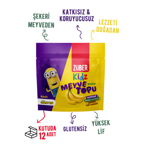 Kidz Muzlu Meyve Topu 42g X 12 Adet - Züber