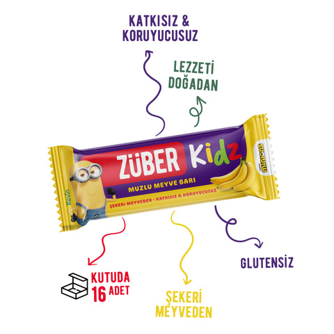 Kidz Muzlu Meyve Bar 25gr X 16 Adet - Züber