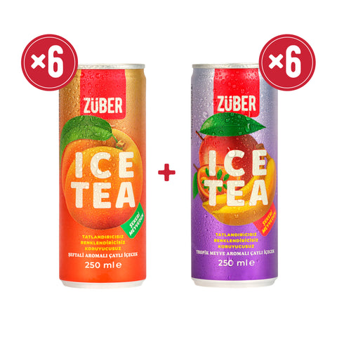 Ice Tea Tropik & Şeftali 250ml X 12 Adet - Züber
