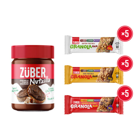 Nutzilla Fındık Kreması + Granola Bar Deneme Paketi