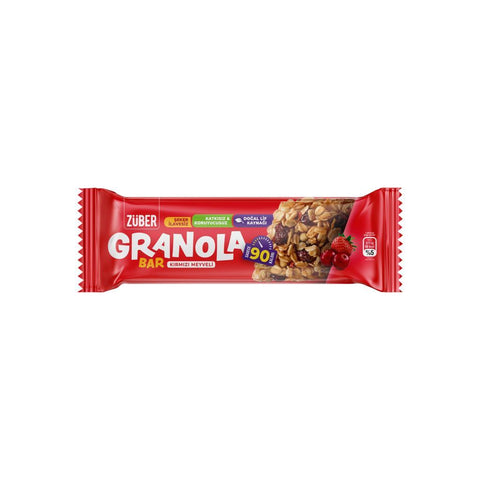 Kırmızı Meyveli Granola Bar 25gr X 15 Adet