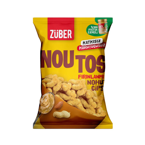 Noutos Nohut Cipsi %100 Fıstık Ezmeli 55gr X 6 Adet - Züber