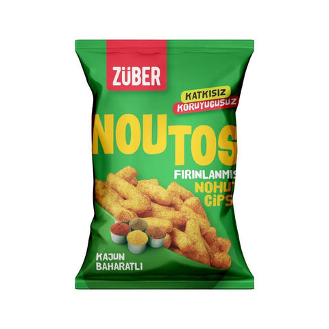 Noutos Kajun Baharatlı Nohut Cipsi 55gr X 6 Adet - Züber