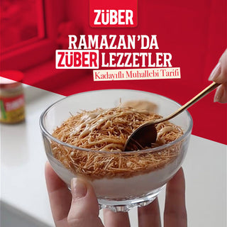 Züber Yer Fıstığı Ezmeli Kadayıflı Muhallebi