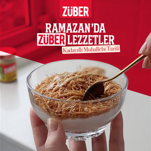 Züber Yer Fıstığı Ezmeli Kadayıflı Muhallebi