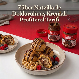 Nutzilla ile Doldurulmuş Kremalı Profiterol Tarifi