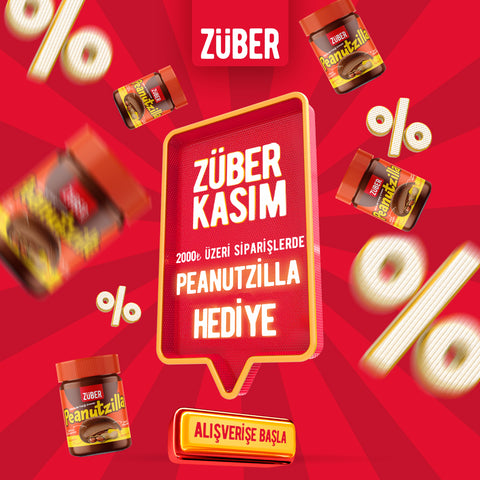2000 TL ve üzeri siparişinde Peanutzilla hediye!