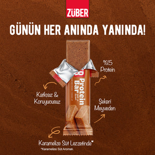 Sütlü Hurmalı Protein Bar 35gr X 12 Adet - Züber
