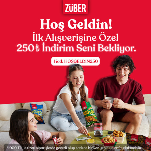 HOSGELDIN250 koduyla ilk siparişin 250 TL indirimli!