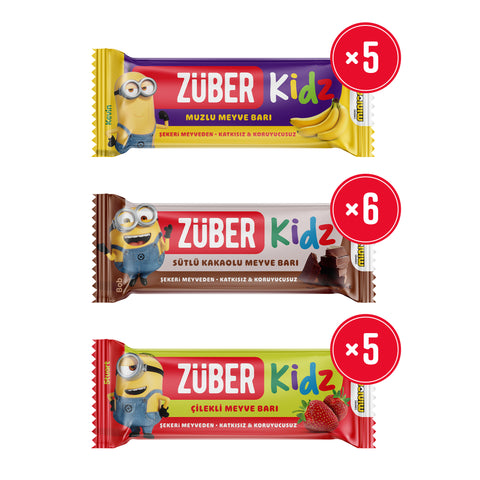 Kidz Meyve Bar Deneme Paketi 25gr X 16 Adet - Züber