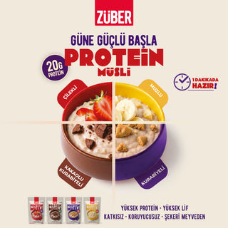Muzlu Yulaflı Protein Müsli (20g Protein) 70g x 5 Adet