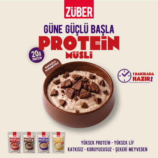 Kakaolu Kurabiyeli Yulaflı Protein Müsli (20g Protein) 70g x 5 Adet