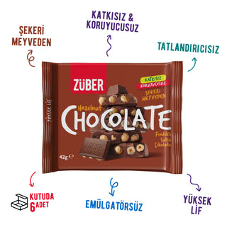Fındıklı Sütlü Çikolata 42g x 6 Adet