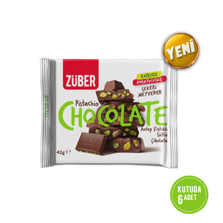 Antep Fıstıklı Sütlü Çikolata 42g x 6 Adet