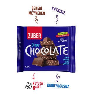 Pirinç Patlaklı Sütlü Çikolata 35g x 6 Adet