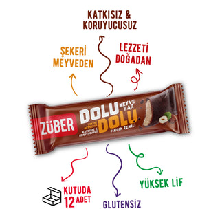Dolu Dolu Fındık Ezmeli Meyve Bar 30gr X 12 Adet - Züber