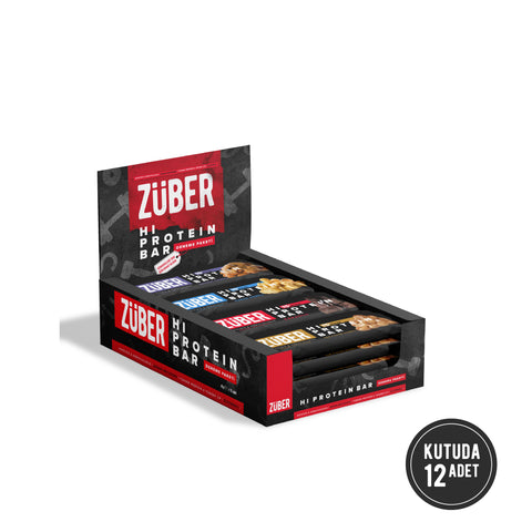 Yüksek Protein Bar Karma Deneme Paketi 45g x 12 Adet