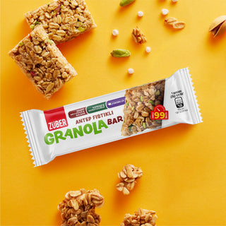 Antep Fıstıklı Granola Bar 25gr X 15 Adet - Züber