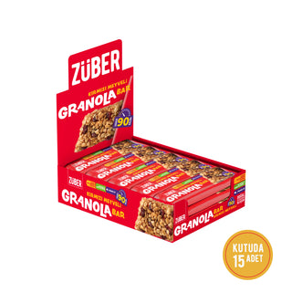 Kırmızı Meyveli Granola Bar 25g X 15 Adet - Züber