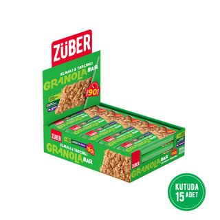Elmalı & Tarçınlı Granola Bar 25g X 15 Adet - Züber