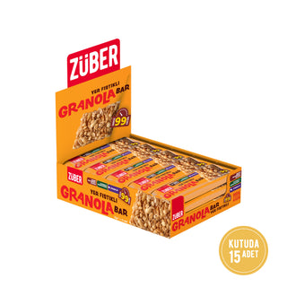 Yer Fıstıklı Granola Bar 25g X 15 Adet - Züber